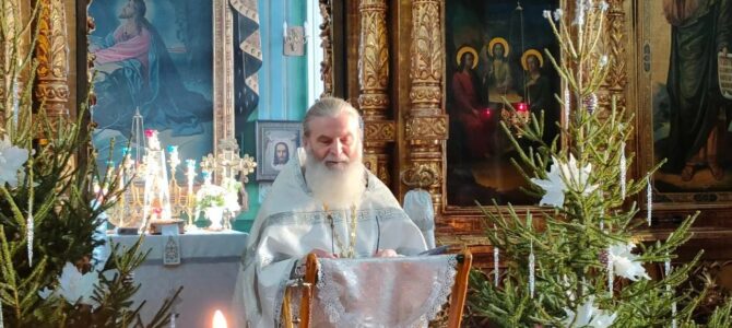 Праздничный Рождественский молебен в храме Святой Троицы г. Ирбита